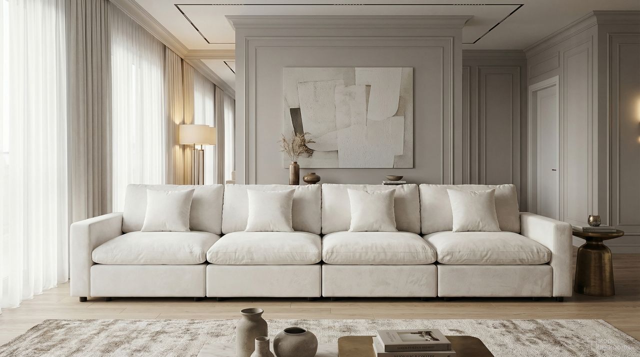The appearance of Rosedale 4PC Modular Sectional In Beige Velvet designed by Premier Home in the modern / contemporary interior design. This beige piece of furniture was selected by 1StopBedrooms from Rosedale Collection to add a touch of cosiness and style into your home. Sku: FS032-BG-AR;FS032-BG-AR;FS032-BG-AR;FS032-BG-AR;FS032-BG-AR;FS032-BG-AR;FS032-BG-ST;FS032-BG-ST;FS032-BG-ST;FS032-BG-ST. Material: Velvet. Layout: Modular.