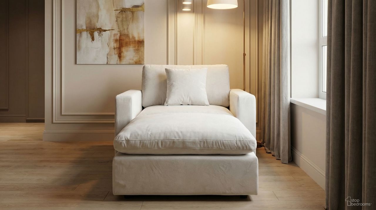 The appearance of Rosedale Chair with Reversible Ottoman In Beige Velvet designed by Premier Home in the modern / contemporary interior design. This beige piece of furniture was selected by 1StopBedrooms from Rosedale Collection to add a touch of cosiness and style into your home. Sku: FS032-BG-AR;FS032-BG-AR;FS032-BG-AR;FS032-BG-ST;FS032-BG-ST. Material: Velvet.