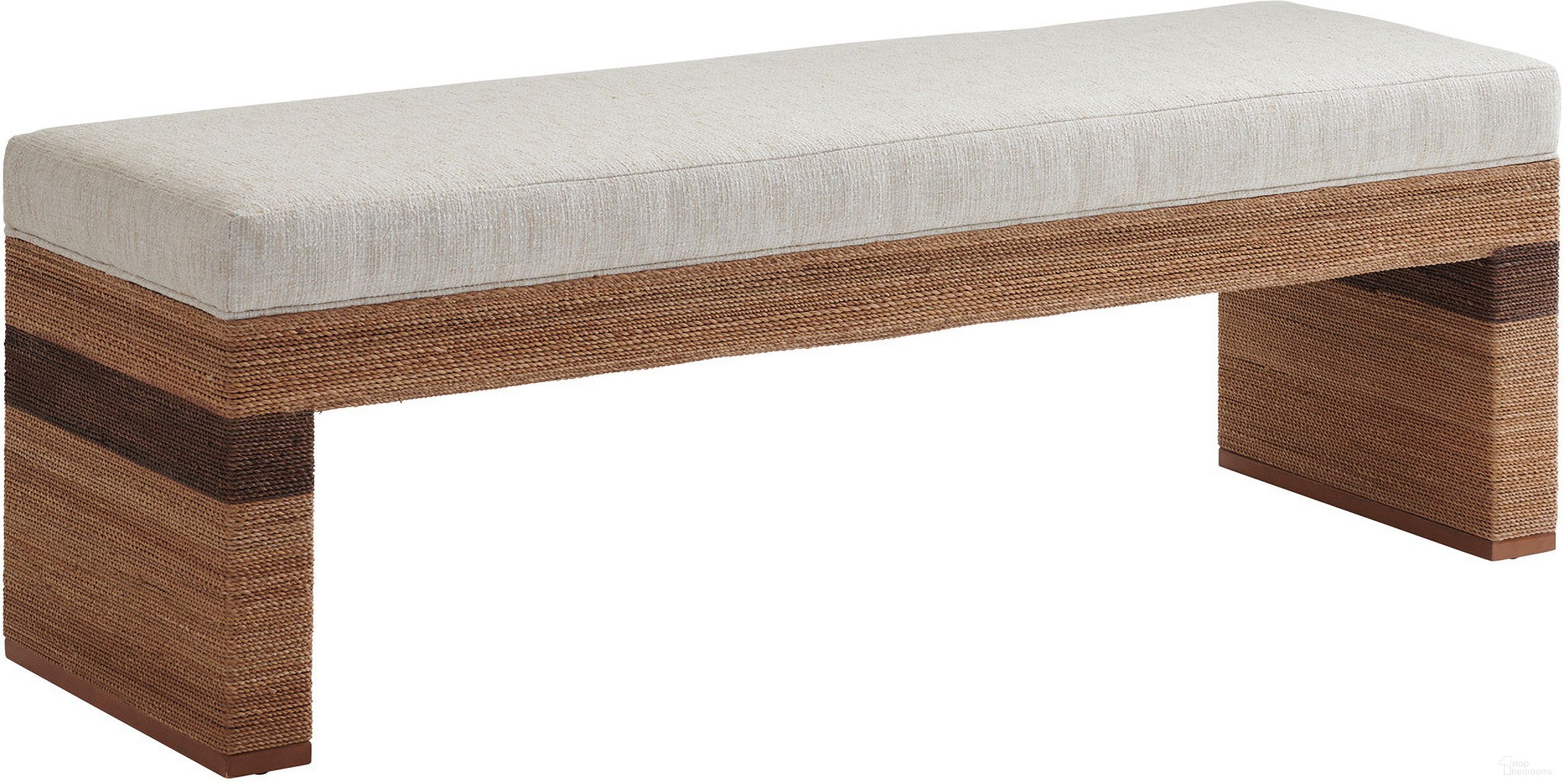 The appearance of Rosemead Bed Bench 01-1946-25-40 designed by Tommy Bahama in the coastal interior design. This beige/tan piece of furniture was selected by 1StopBedrooms from Palm Desert Collection to add a touch of cosiness and style into your home. Sku: 1946-25-40.