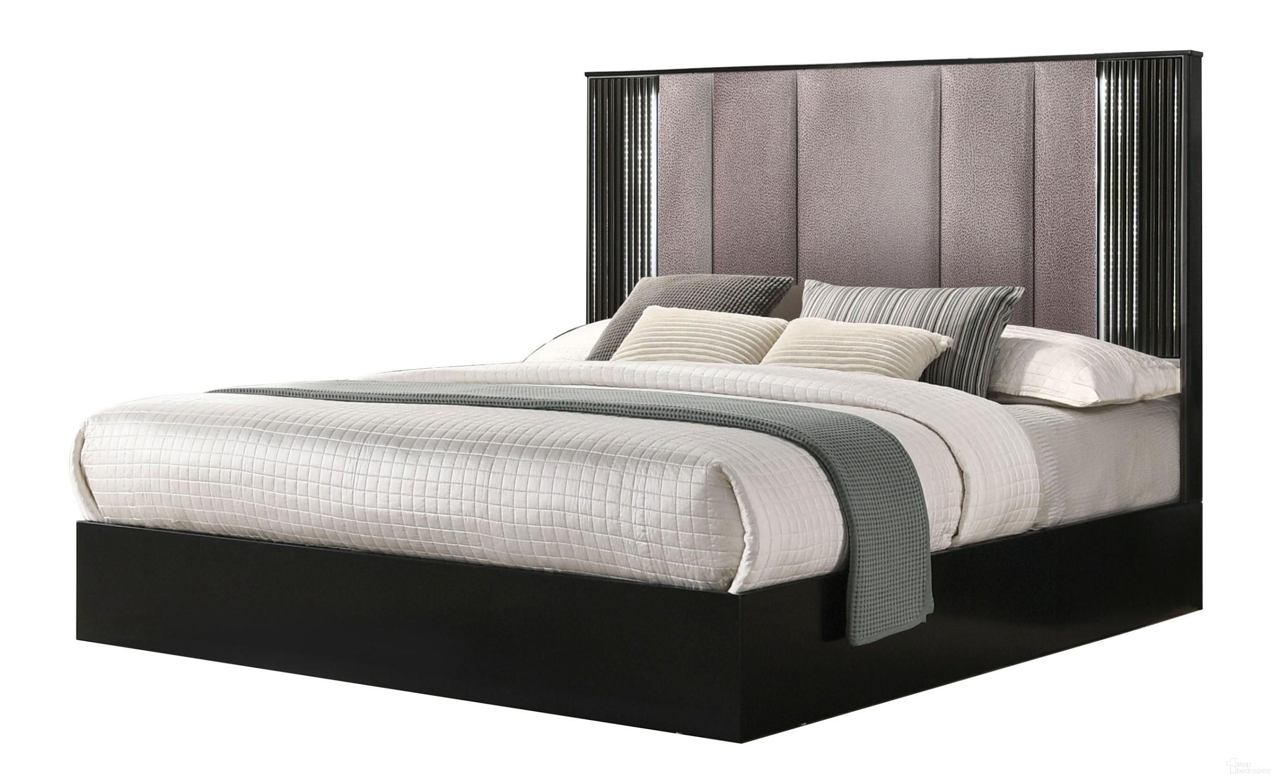 Rosette Queen Bed In Black