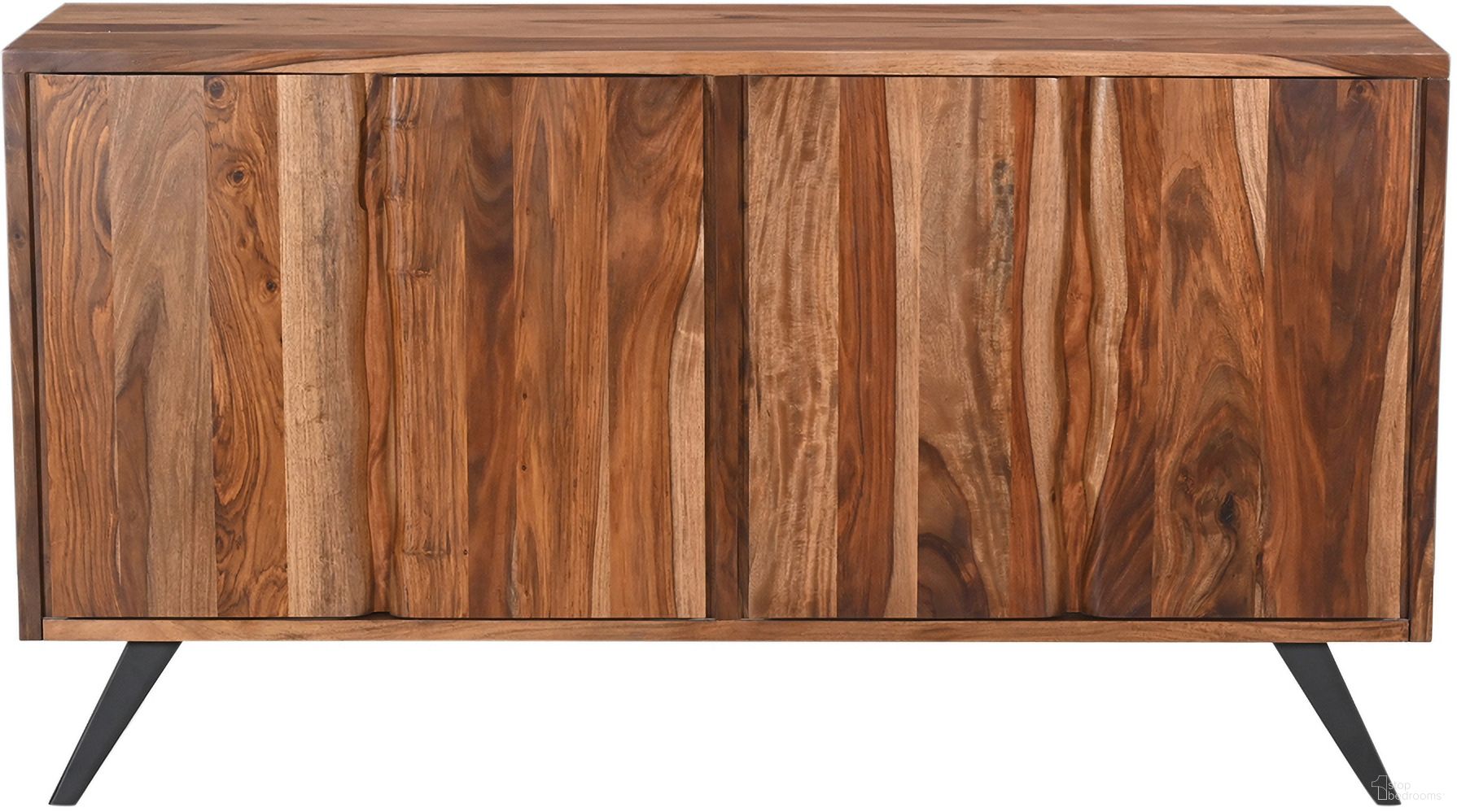 The appearance of Rosewood 62 Inch Sideboard In Natural Sheesham designed by Home Trends and Design in the industrial interior design. This natural sheesham piece of furniture  was selected by 1StopBedrooms from Rosewood Collection to add a touch of cosiness and style into your home. Sku: ZWROS62SBNS. Material: Iron.