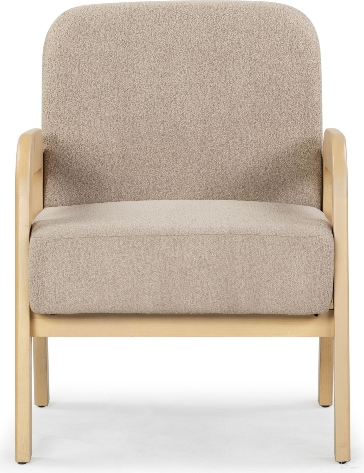 The appearance of Roslina Boucle Accent Chair In Light Brown and Natural designed by Safavieh Couture in the modern / contemporary interior design. This light brown and natural piece of furniture was selected by 1StopBedrooms from Roslina Collection to add a touch of cosiness and style into your home. Sku: SFV6106B. Material: Boucle.