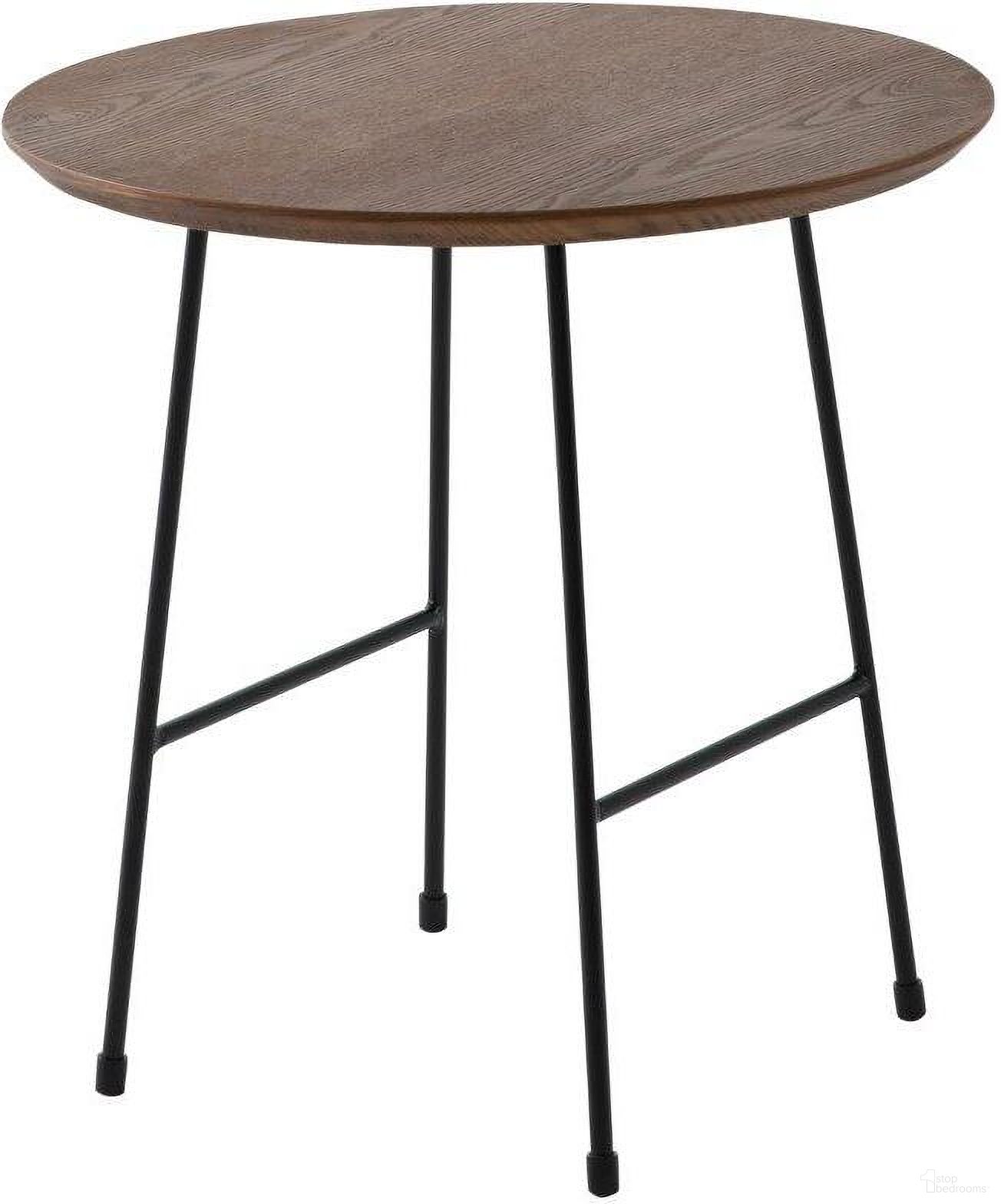The appearance of Rossmore Black Base Side Table With Walnut Top designed by LeisureMod in the modern / contemporary interior design. This walnut piece of furniture  was selected by 1StopBedrooms from Rossmore Collection to add a touch of cosiness and style into your home. Sku: RSBL-19WN. Material: MDF.