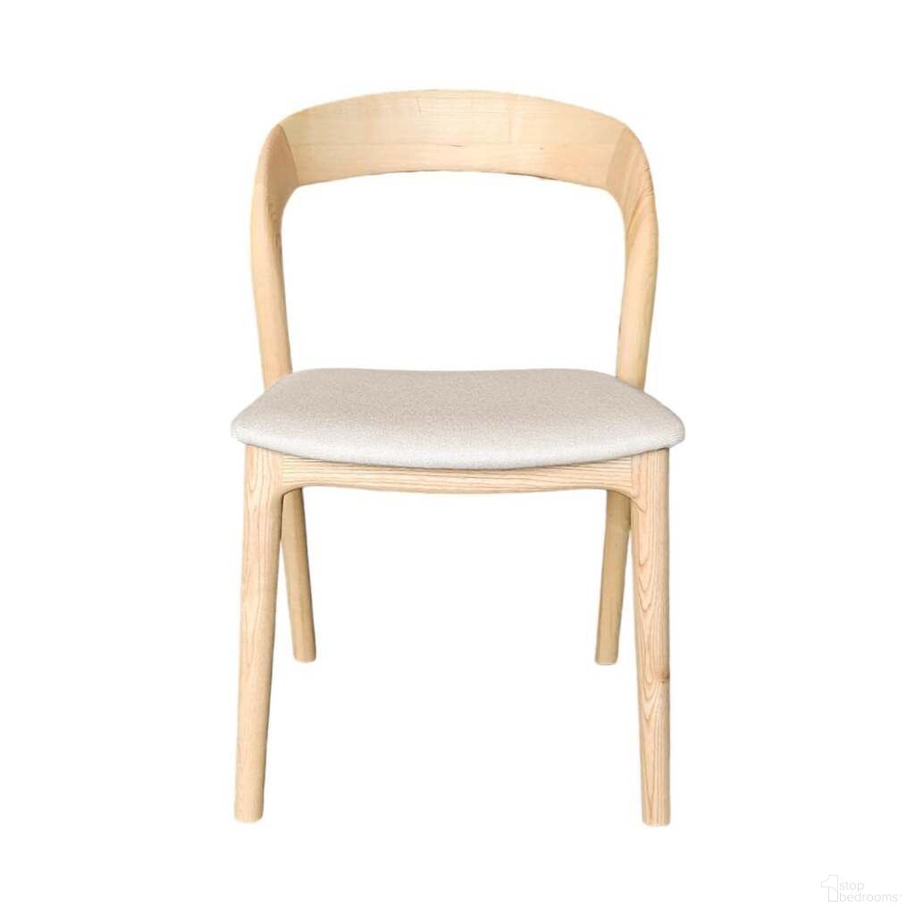The appearance of Rotondo Dining Chair Set of 2 In Natural and Cream designed by LH Imports in the transitional interior design. This natural/cream piece of furniture was selected by 1StopBedrooms from Rotondo Collection to add a touch of cosiness and style into your home. Sku: RTD025-NAT. Material: Ash Wood. Chair Type: Side Chair.