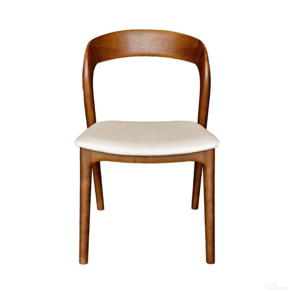 The appearance of Rotondo Dining Chair Set of 2 In Walnut and Cream designed by LH Imports in the transitional interior design. This walnut and cream piece of furniture was selected by 1StopBedrooms from Rotondo Collection to add a touch of cosiness and style into your home. Sku: RTD025-WAL. Material: Ash Wood. Chair Type: Side Chair.