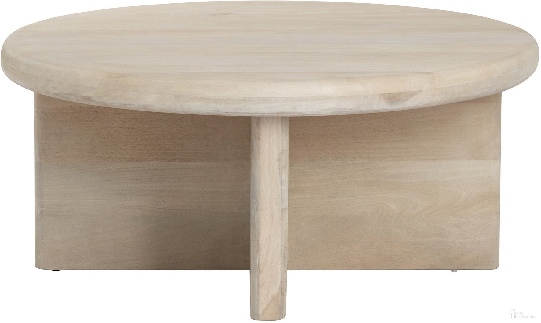 The appearance of Round Cocktail/Coffee Table In Tan designed by Crestview Collection in the transitional interior design. This tan piece of furniture was selected by 1StopBedrooms from to add a touch of cosiness and style into your home. Sku: CVFNR4622. Material: Solid Wood.