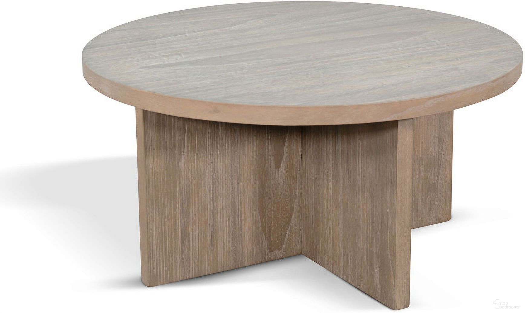 The appearance of Round Large Accent Table In Wheat designed by Sunny Designs in the modern / contemporary interior design. This wheat piece of furniture  was selected by 1StopBedrooms from  to add a touch of cosiness and style into your home. Sku: 2163WE. Material: Solid Wood.