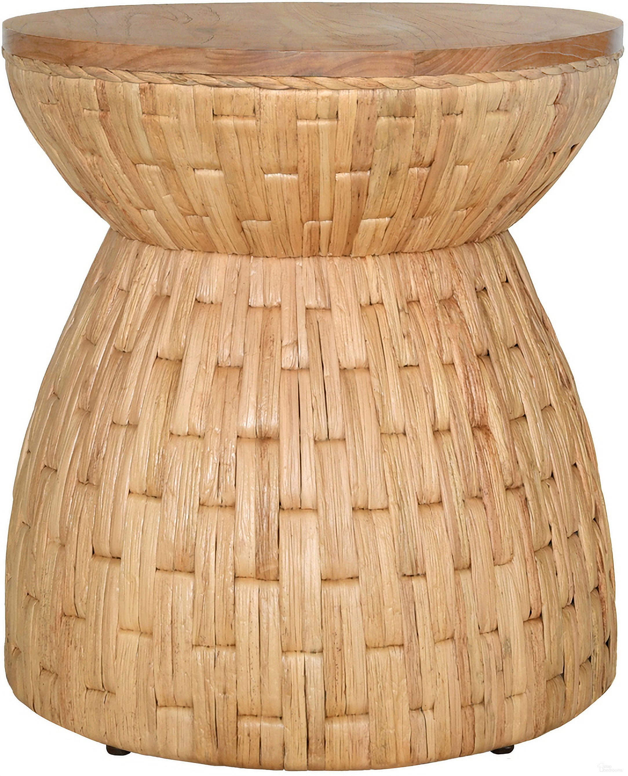 Round Occasional Table In Brown