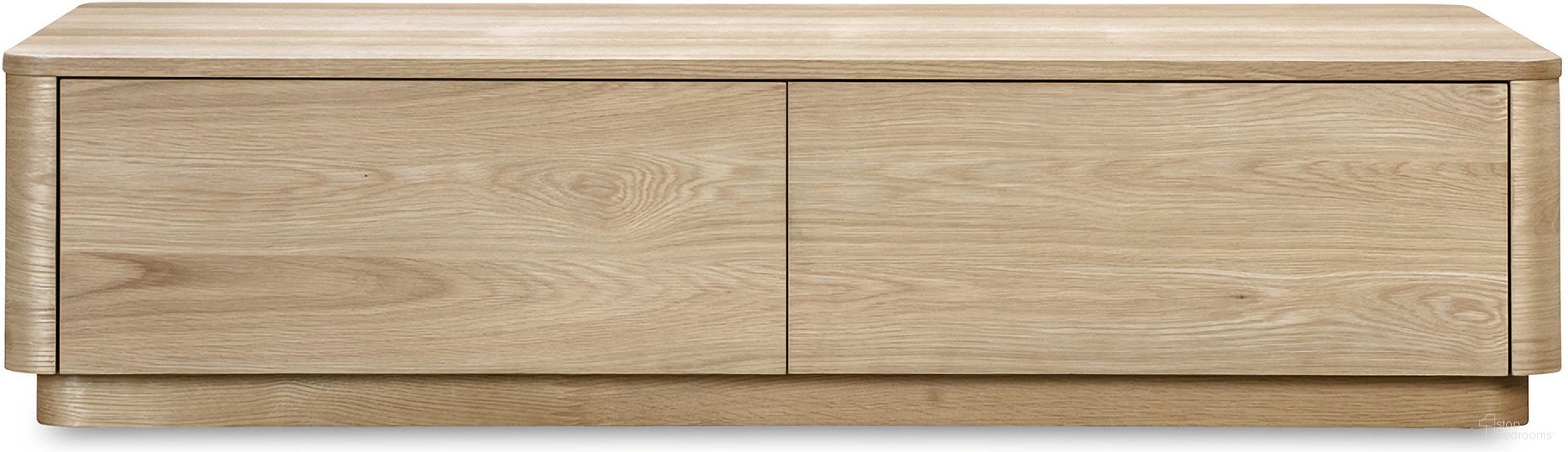 Round Off Coffee Table In Natural Oak
