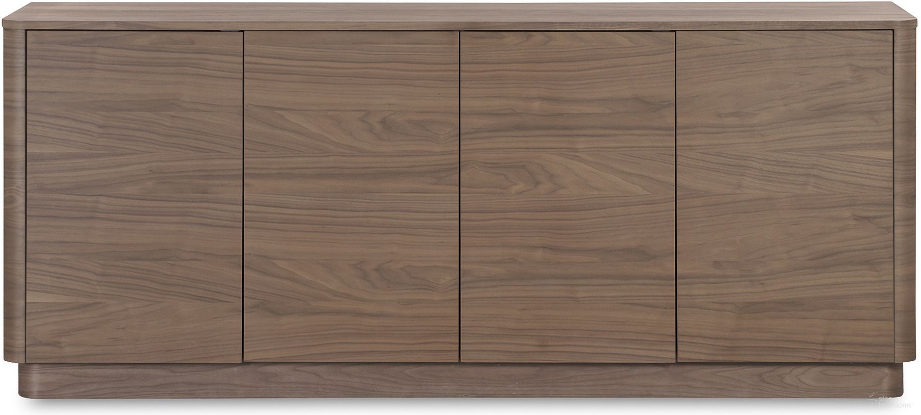Round Off Sideboard In Walnut Brown