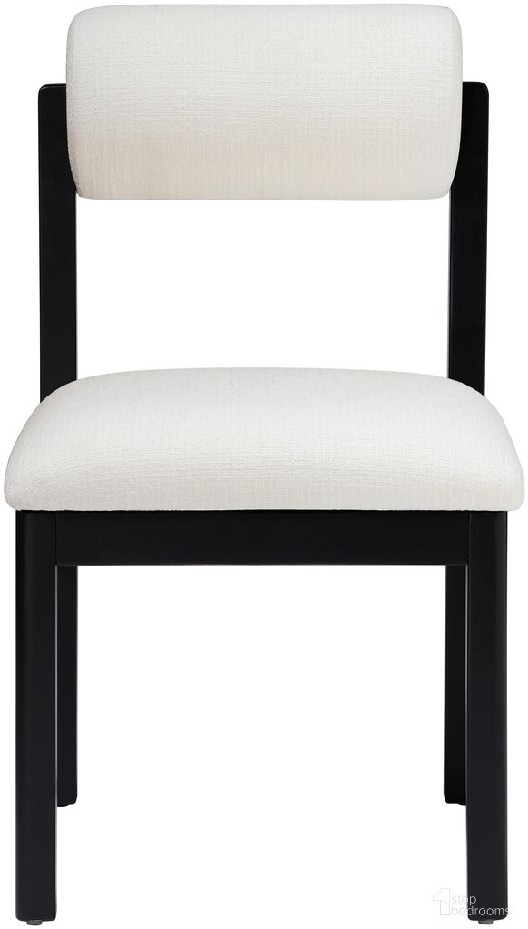 The appearance of Roundhill Linen Textured Fabric Upholstered Dining Chair Set of 2 In Cream and Stained Black designed by Meridian in the modern / contemporary interior design. This cream/stained black piece of furniture was selected by 1StopBedrooms from Roundhill Collection to add a touch of cosiness and style into your home. Sku: 11053Cream-C. Material: Linen. Chair Type: Side Chair.