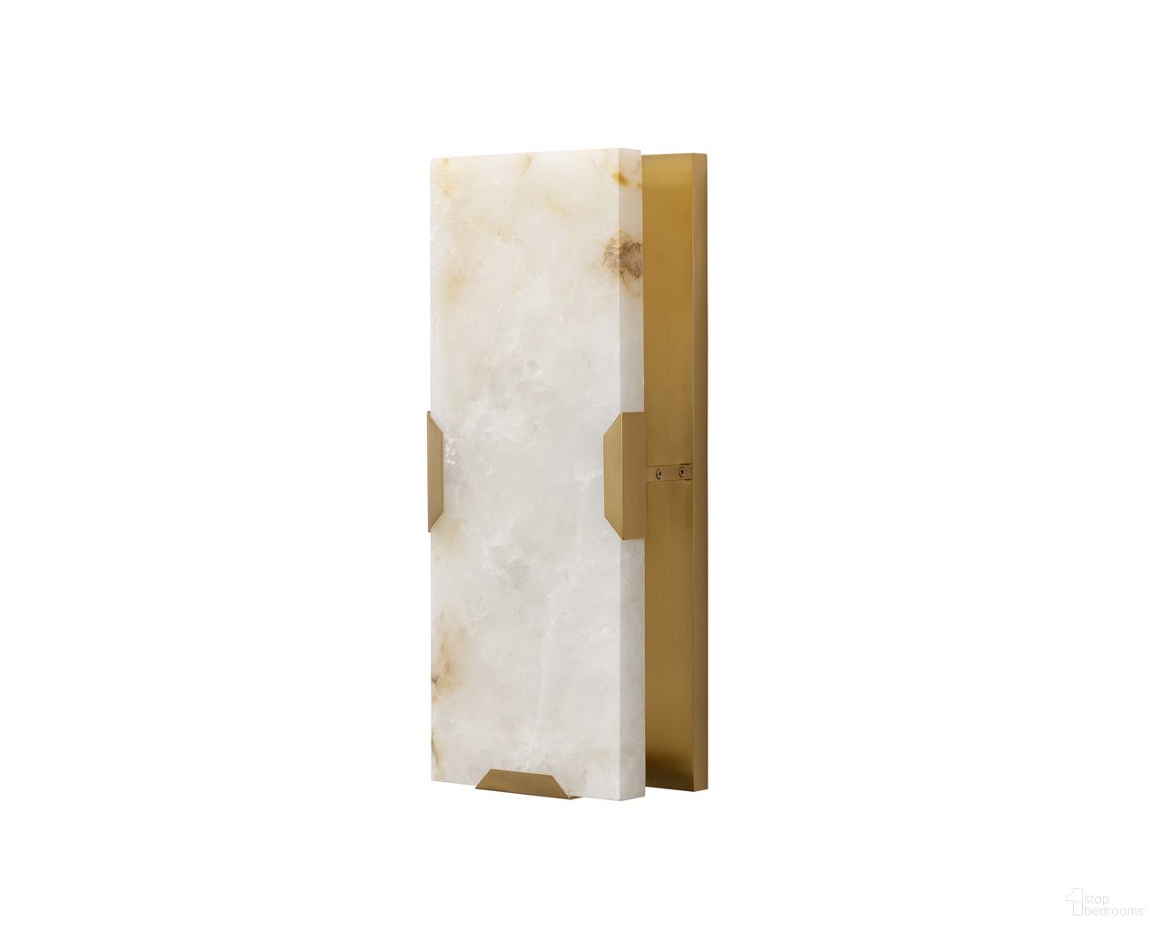 Rovira Small Sconce In Brushed Gold and Cream