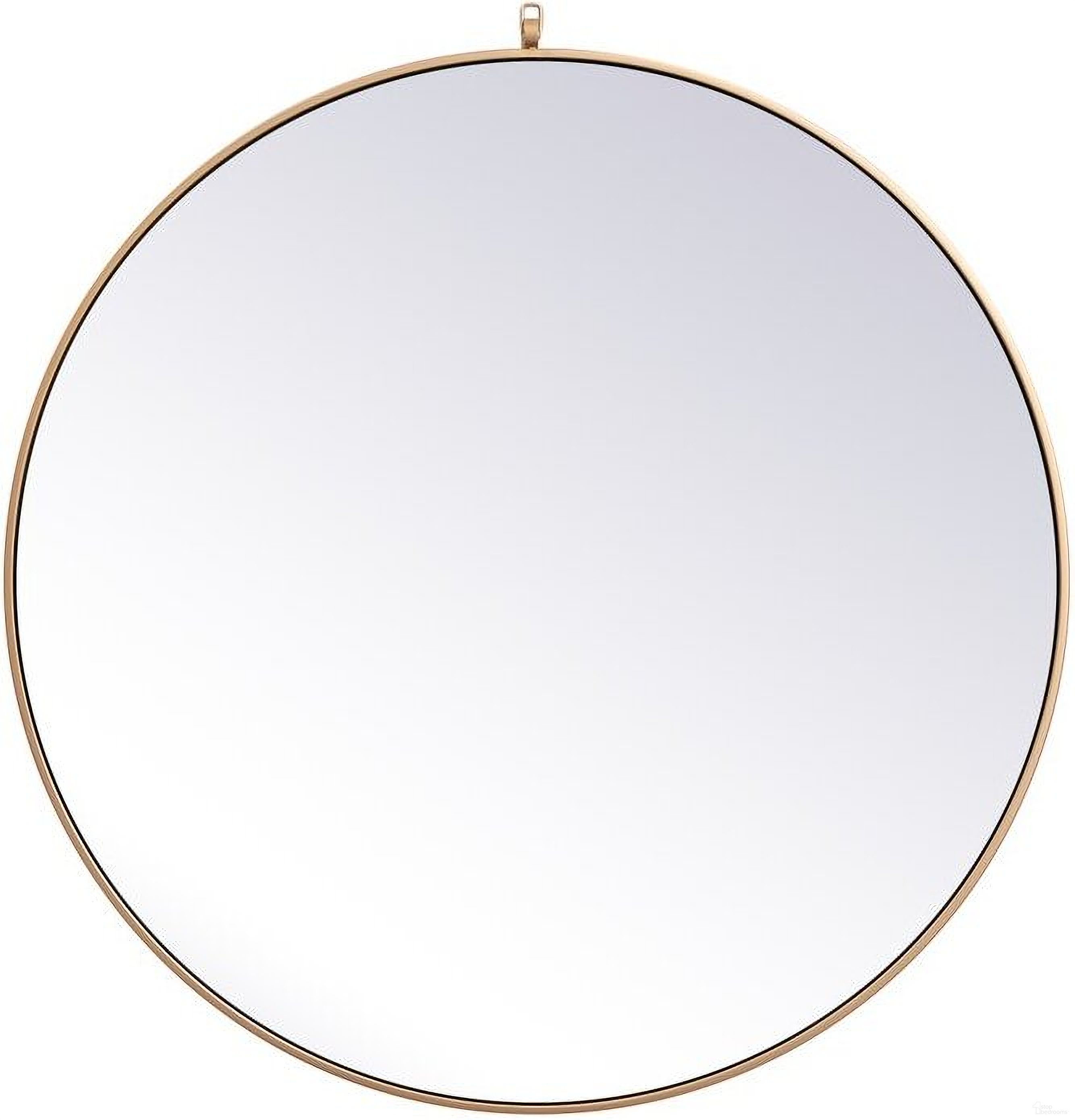 The appearance of Rowan Brass Round Mirror MR4739BR designed by Elegant Lighting in the transitional interior design. This brass piece of furniture  was selected by 1StopBedrooms from Rowan Collection to add a touch of cosiness and style into your home. Sku: MR4739BR. Material: Metal.