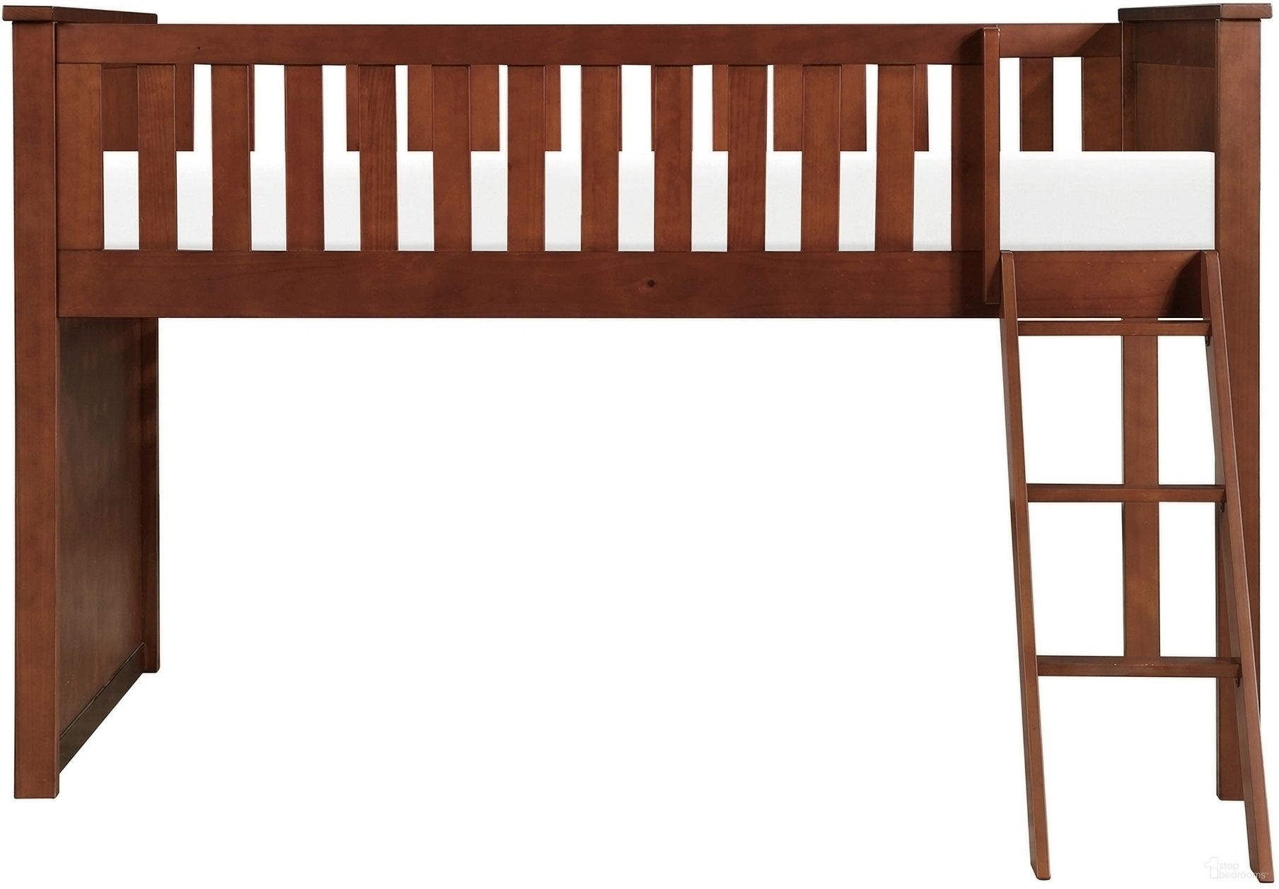 The appearance of Rowe Twin Low Loft Bunk In Natural and Pine designed by Homelegance in the transitional interior design. This natural/pine piece of furniture was selected by 1StopBedrooms from Rowe Collection to add a touch of cosiness and style into your home. Sku: B2013LLDC-1;B2013LLDC-2;B2013LLDC-3. Bed Type: Bunk Bed. Bed Size: Twin. Material: Pine Veneer.