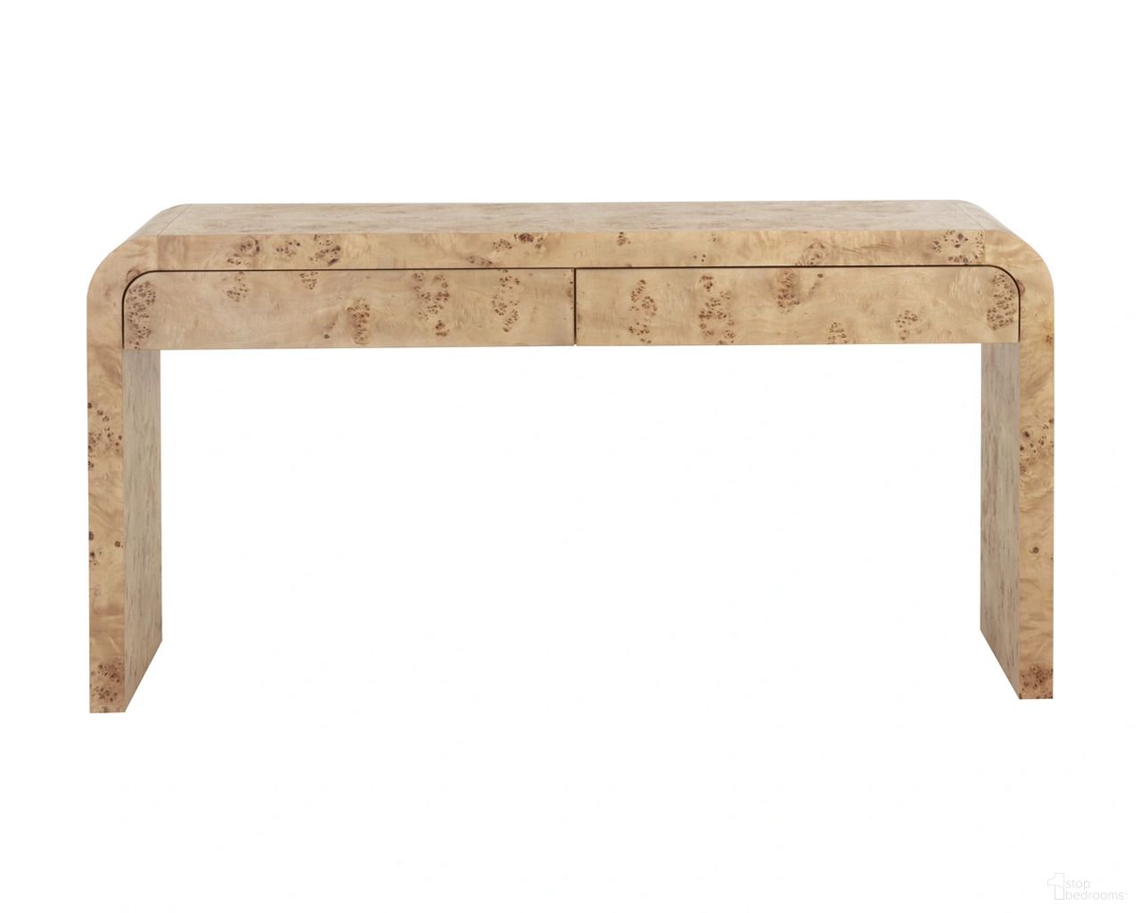 Rowena Console Table In Natural and Brown