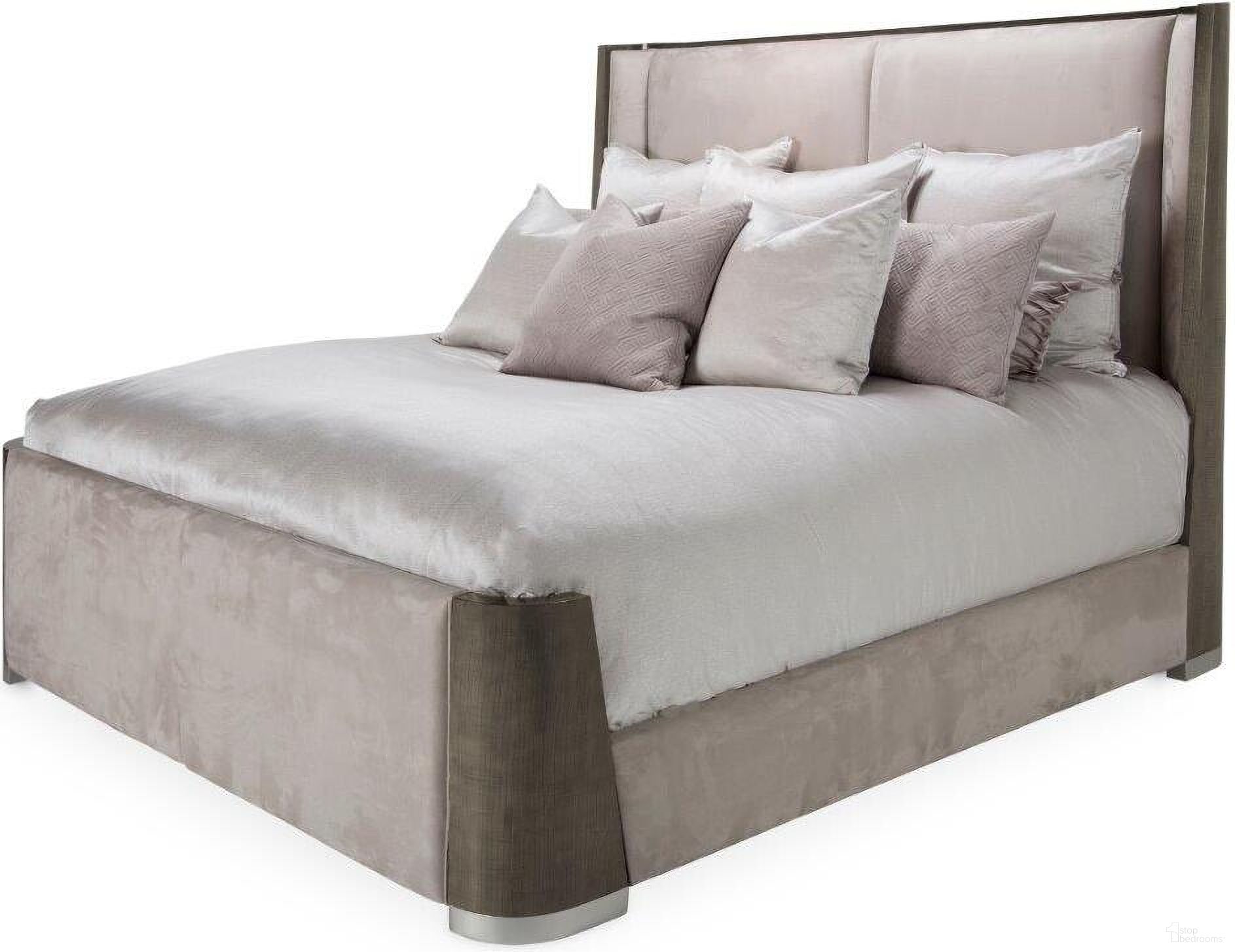 The appearance of Roxbury Park Eastern King Dual Panel Bed In Slate designed by Michael Amini in the modern / contemporary interior design. This slate piece of furniture was selected by 1StopBedrooms from Roxburry Collection to add a touch of cosiness and style into your home. Sku: N9006017-220;N9006027-220;N9006037-220;9000238-00. Bed Type: Panel Bed. Material: Polyester. Bed Size: King.