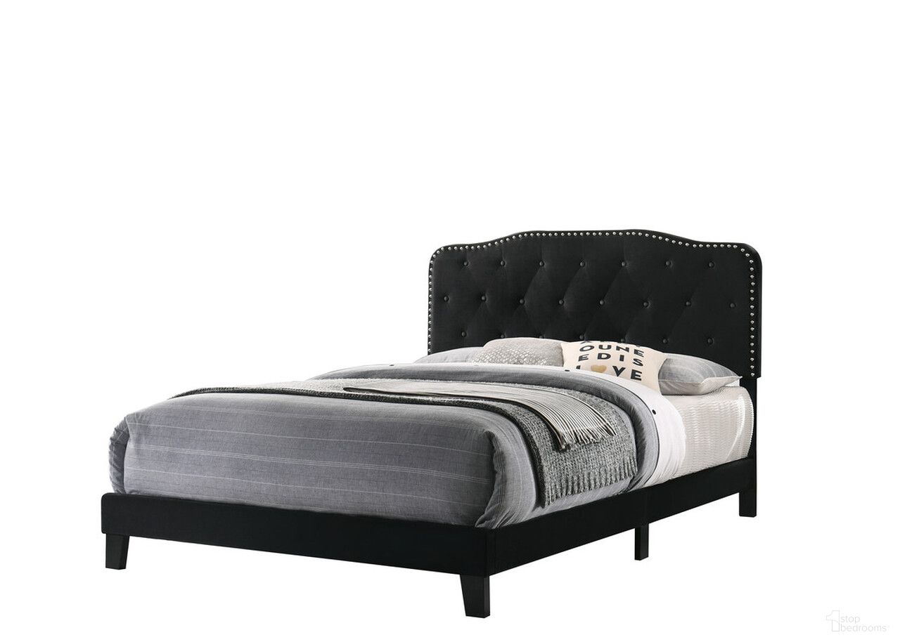 The appearance of Roy Full Upholstered Panel Bed In Black Velvet designed by Best Quality Furniture in the traditional interior design. This black piece of furniture was selected by 1StopBedrooms from Roy Collection to add a touch of cosiness and style into your home. Sku: B102-FB. Bed Type: Panel Bed. Bed Size: Full. Material: Velvet.