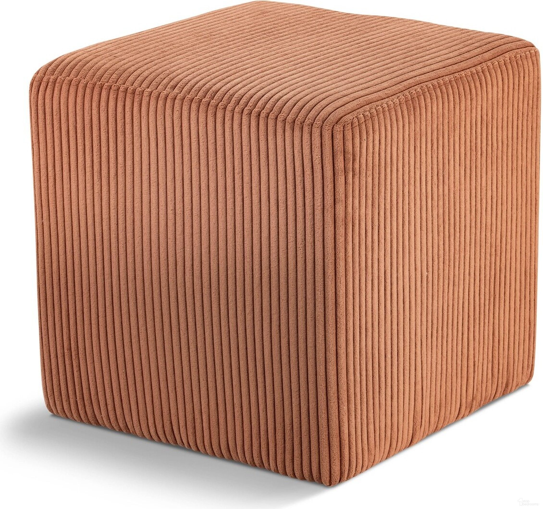 The appearance of Roy Microsuede Fabric Square Ottoman In Cognac designed by Meridian in the modern / contemporary interior design. This cognac piece of furniture was selected by 1StopBedrooms from Roy Collection to add a touch of cosiness and style into your home. Sku: 446Cognac. Material: Plywood.