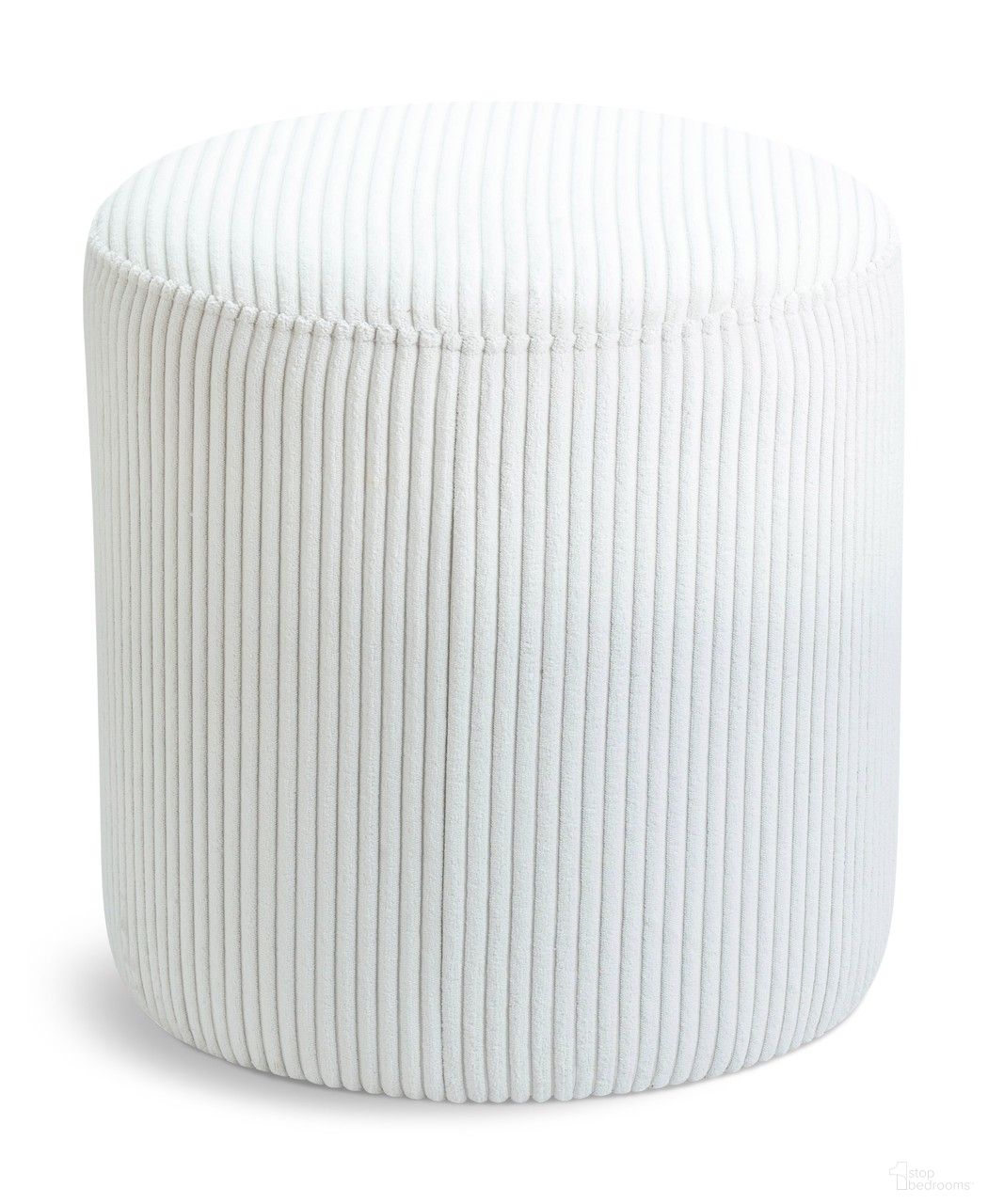 The appearance of Roy Microsuede Fabric Round Ottoman In Cream designed by Meridian in the modern / contemporary interior design. This cream piece of furniture was selected by 1StopBedrooms from Roy Collection to add a touch of cosiness and style into your home. Sku: 445Cream. Material: Plywood.