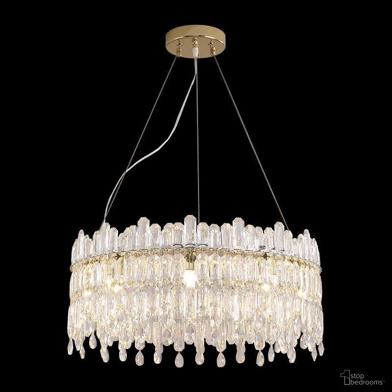 The appearance of Royal Crown - 9 Light Chandelier designed by Michael Amini in the traditional interior design. This transparent piece of furniture was selected by 1StopBedrooms from Lighting Collection to add a touch of cosiness and style into your home. Sku: LT-CH988-9CLR.