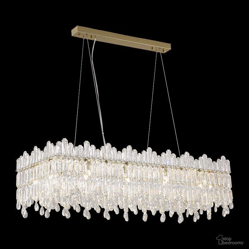 The appearance of Royal Crown - Rectangular 12 Light Chandelier designed by Michael Amini in the traditional interior design. This transparent piece of furniture was selected by 1StopBedrooms from Lighting Collection to add a touch of cosiness and style into your home. Sku: LT-CH990-12CLR.