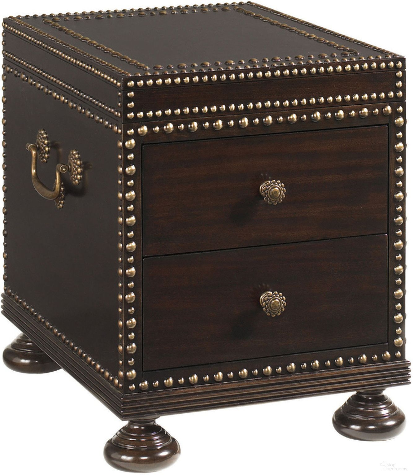 The appearance of Royal Kahala Sunset Cay Lamp Table In Kona designed by Tommy Bahama in the traditional interior design. This kona piece of furniture  was selected by 1StopBedrooms from Royal Kahala Collection to add a touch of cosiness and style into your home. Sku: 537-954. Material: Wood.