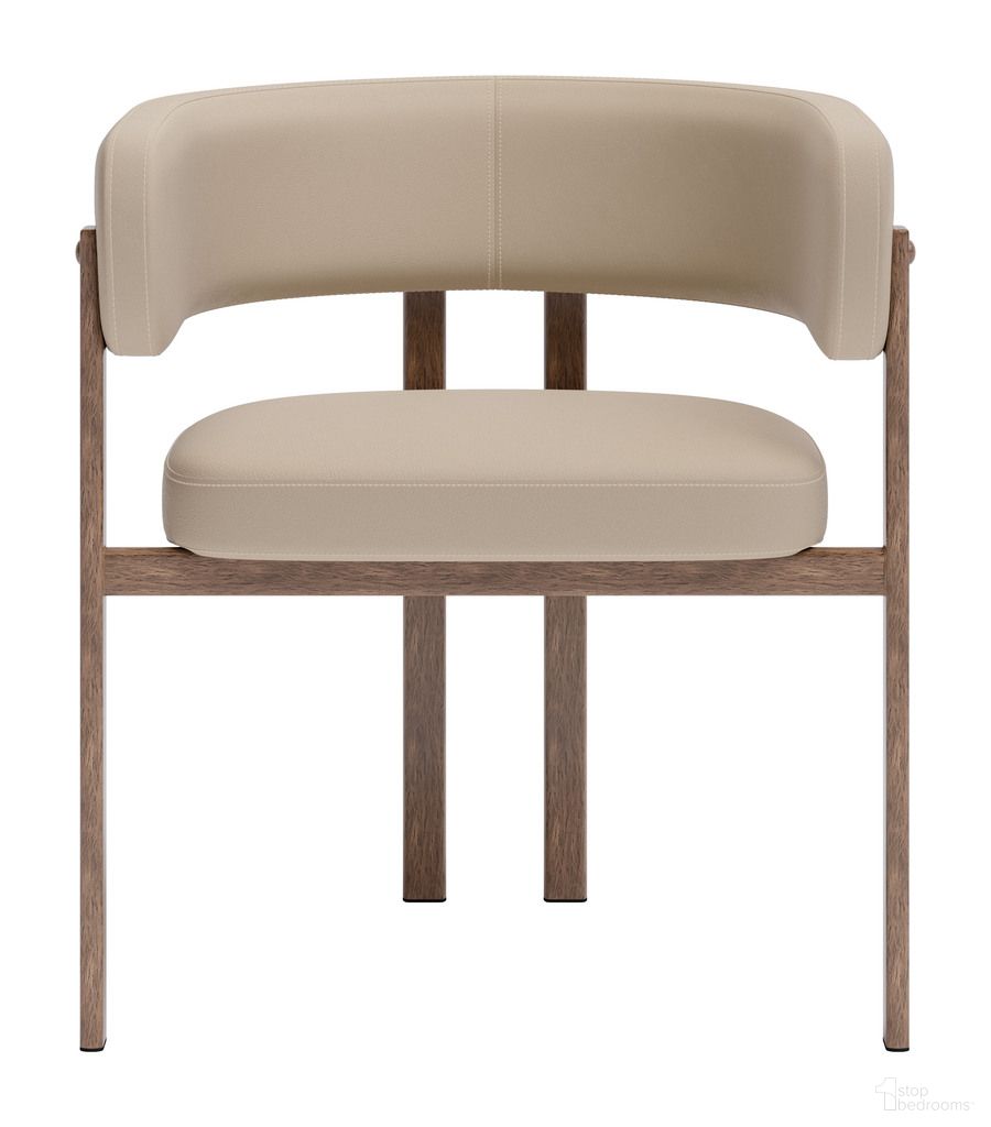 The appearance of Ruge Dining Chair Set of 2 In Beige designed by Zuo Modern in the modern / contemporary interior design. This beige piece of furniture was selected by 1StopBedrooms from Ruge Collection to add a touch of cosiness and style into your home. Sku: 110990. Material: Polyurethane. Chair Type: Arm Chair.