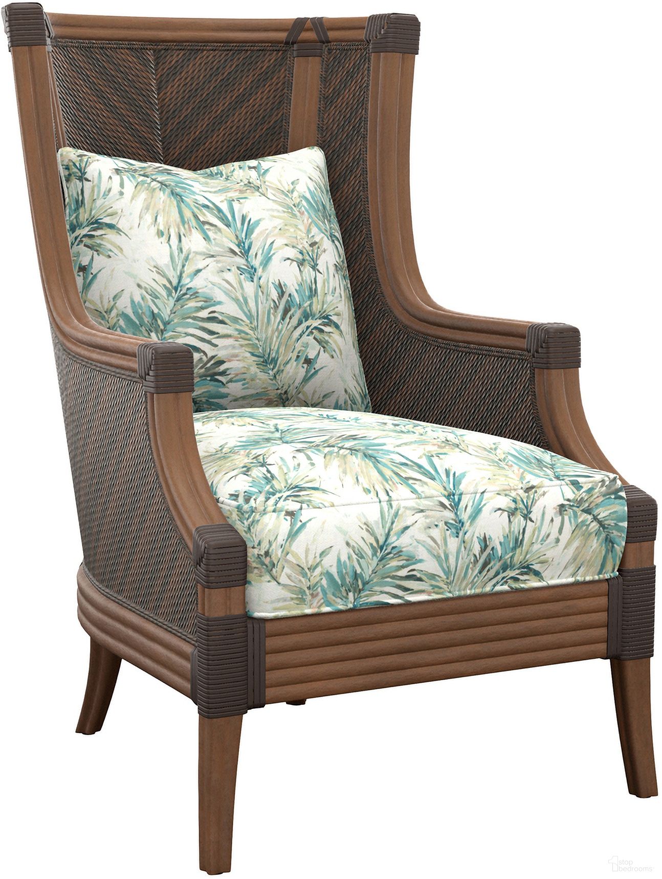 The appearance of Featured Upholstery Rum Beach Chair In Brown designed by Tommy Bahama in the transitional interior design. This brown piece of furniture  was selected by 1StopBedrooms from Featured Upholstery Collection to add a touch of cosiness and style into your home. Sku: 1722-11-73. Material: Wicker.