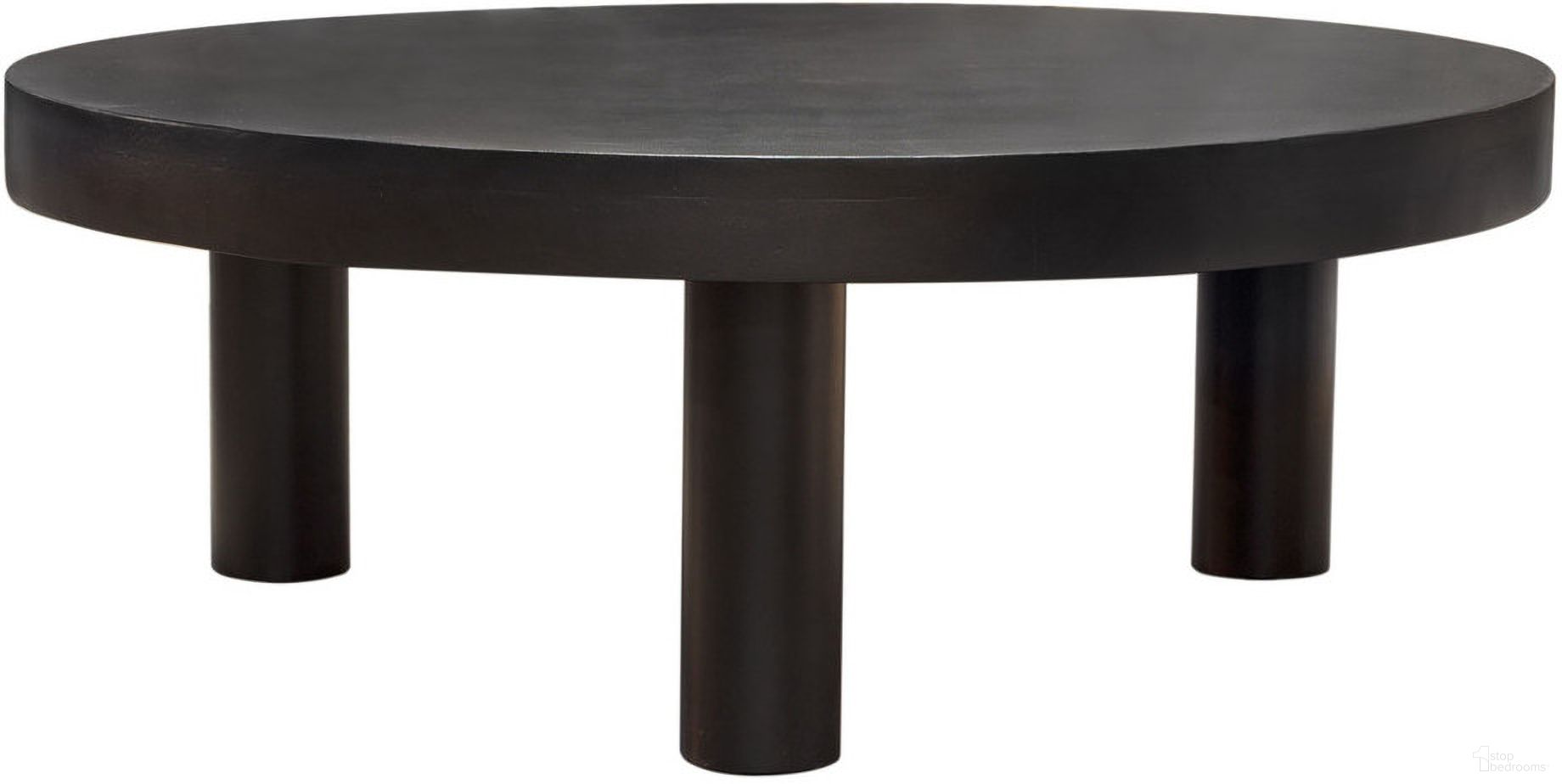 The appearance of Rune 42 Inch Round Cocktail Table With Solid Acacia Wood Top and Iron Leg Base In Black Finish designed by Diamond Sofa in the modern / contemporary interior design. This black piece of furniture  was selected by 1StopBedrooms from Rune Collection to add a touch of cosiness and style into your home. Sku: RUNECTTBL;RUNECTBBL. Material: Wood.