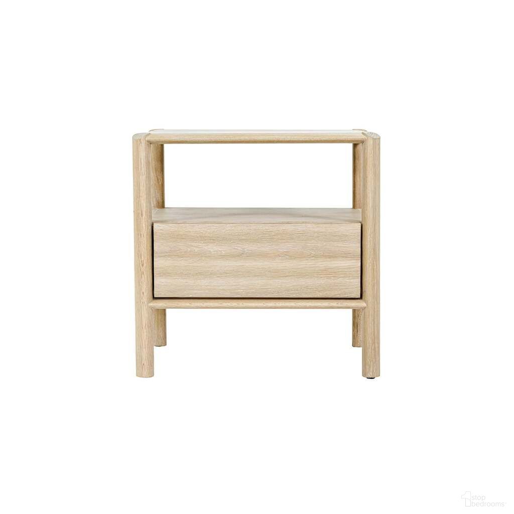 The appearance of Runway Nightstand In Light Oak designed by LH Imports in the modern / contemporary interior design. This light oak piece of furniture  was selected by 1StopBedrooms from Runway Collection to add a touch of cosiness and style into your home. Sku: RUN002. Material: Oak.