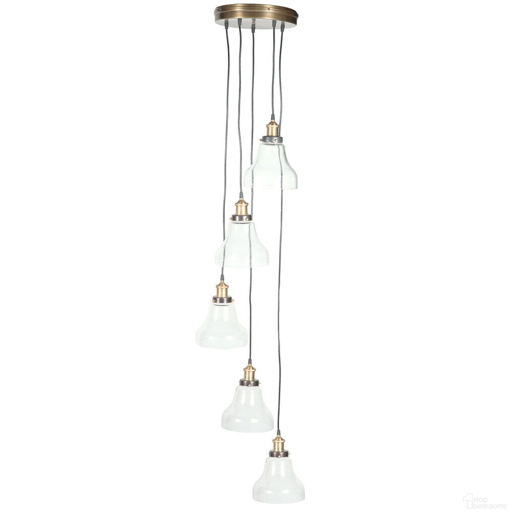 Rupert Spiral Chandelier In Bronze