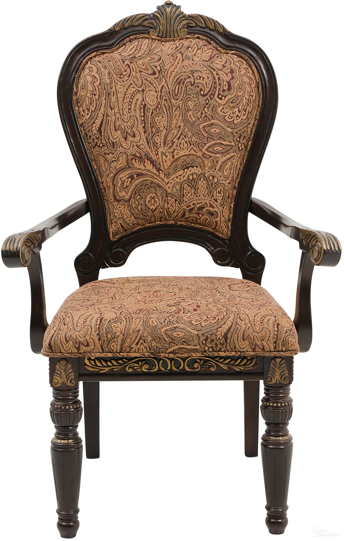 The appearance of Russian Hill Warm Cherry Arm Chair Set of 2 designed by Homelegance in the traditional interior design. This brown piece of furniture was selected by 1StopBedrooms from Russian Collection to add a touch of cosiness and style into your home. Sku: 1808A. Material: Wood. Chair Type: Arm Chair.