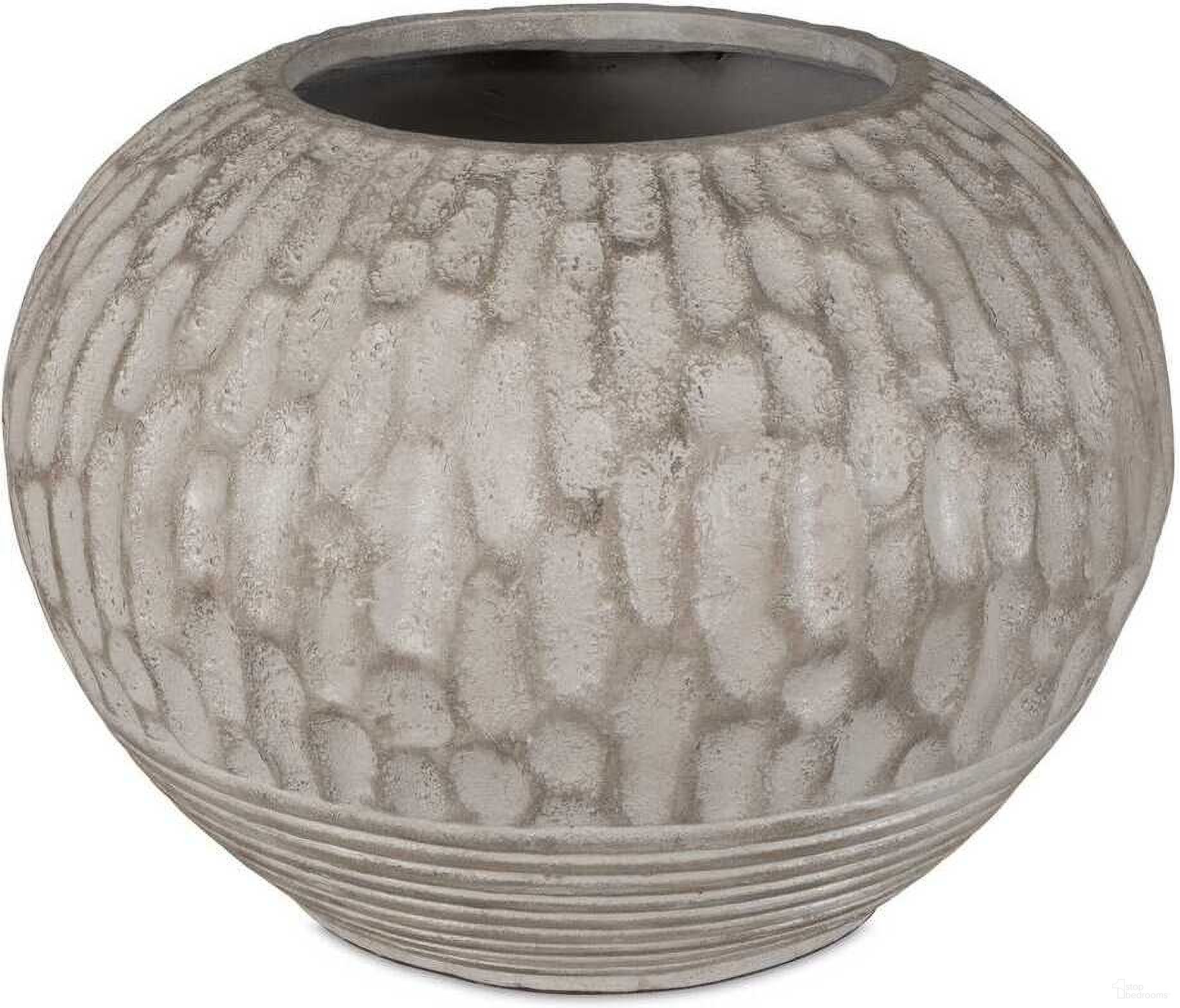 The appearance of Rustic Roots Terracotta Planter In White and Brown designed by Uttermost in the coastal interior design. This white and brown piece of furniture  was selected by 1StopBedrooms from Rustic Roots Collection to add a touch of cosiness and style into your home. Sku: 17120. Material: Terracotta.