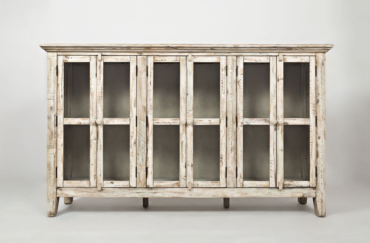 The appearance of Rustic Shores 70 Inch 6 Door Accent Cabinet In Cream designed by Jofran in the transitional interior design. This cream piece of furniture  was selected by 1StopBedrooms from Rustic Shores Collection to add a touch of cosiness and style into your home. Sku: 1610-70. Material: Acacia.