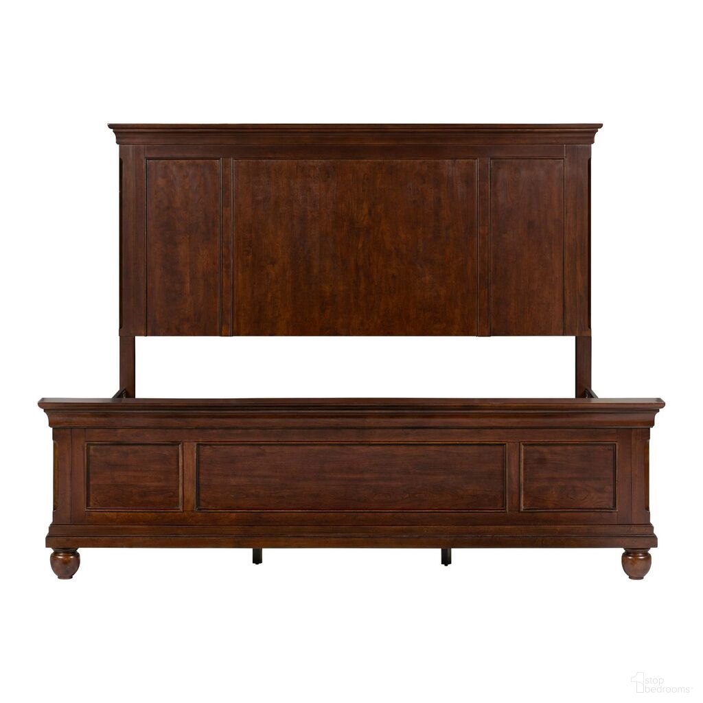 Rustic Traditions California King Panel Bed In Rustic Cherry