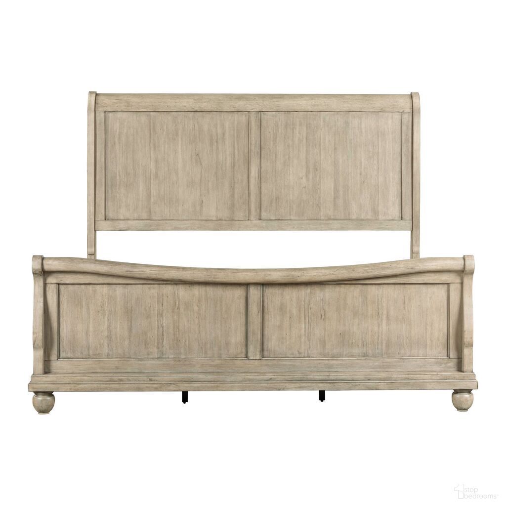 Rustic Traditions King Sleigh Bed In Saddle Tan