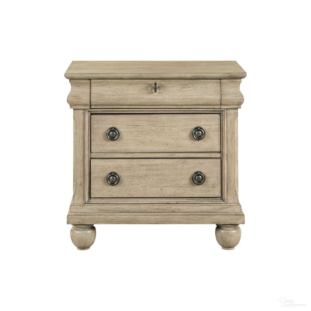 The appearance of Rustic Traditions Night Stand In Saddle Tan designed by Liberty in the traditional interior design. This saddle tan piece of furniture was selected by 1StopBedrooms from Rustic Traditions Collection to add a touch of cosiness and style into your home. Sku: 589WT-BR61. Material: Solid Rubberwood.