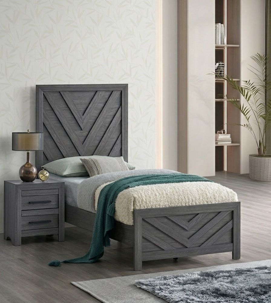 The appearance of Rustica Youth Panel Bedroom Set in Gray designed by Glory in the transitional interior design. This gray piece of furniture  was selected by 1StopBedrooms from Rustica Collection to add a touch of cosiness and style into your home. Sku: G005203A-TB;G005203-N. Material: Wood. Bed Size: Full.