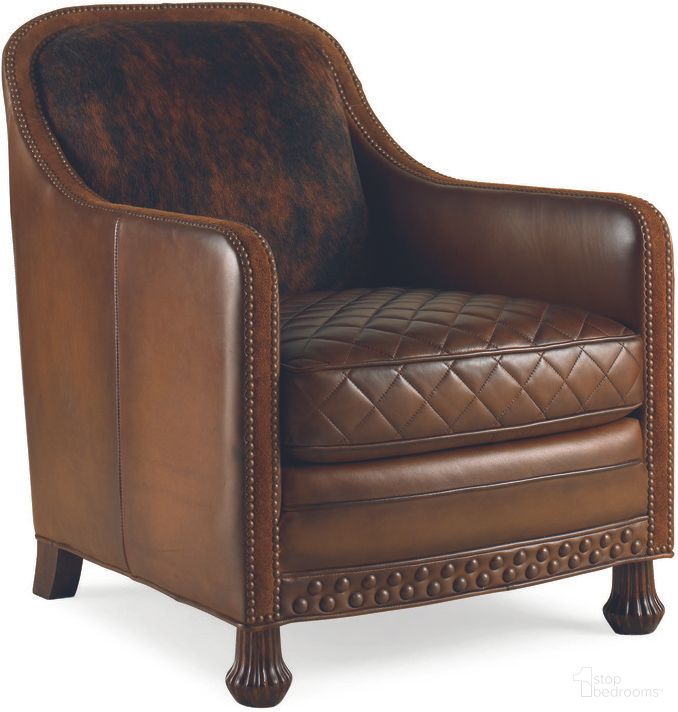 The appearance of Rustler Chair In Brown designed by Century Furniture in the modern / contemporary interior design. This brown piece of furniture  was selected by 1StopBedrooms from Century Trading Company Collection to add a touch of cosiness and style into your home. Sku: PLR2101-BRIDLE. Material: Leather.