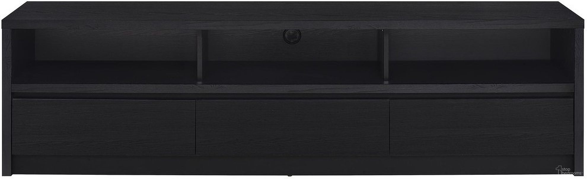 The appearance of Rutland 78 Inch 3-Drawer TV Stand Media Console In Black designed by Coaster in the modern / contemporary interior design. This black piece of furniture was selected by 1StopBedrooms from Rutland Collection to add a touch of cosiness and style into your home. Sku: 705803. Material: Engineered Wood.