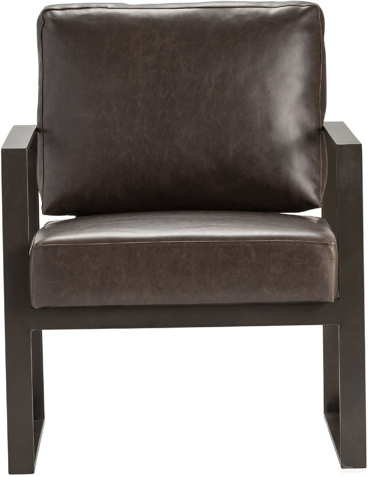 The appearance of Rutledge Accent Chair In Brown and Black designed by Crestview Collection in the rustic / southwestern interior design. This brown/black piece of furniture  was selected by 1StopBedrooms from  to add a touch of cosiness and style into your home. Sku: CVFZR5102. Material: Polyester.