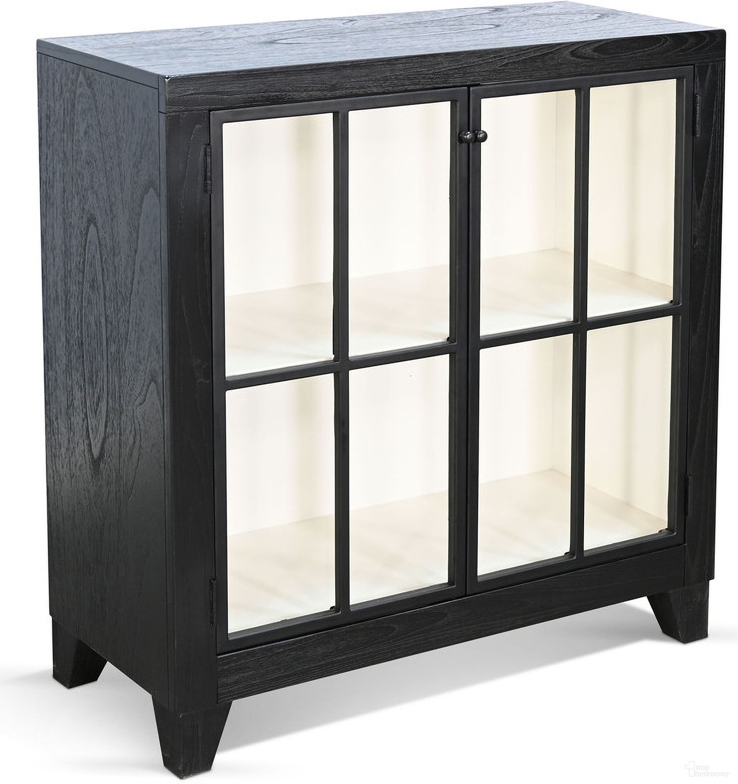 The appearance of Ryan Small Accent Cabinet In Umbra designed by Sunny Designs in the modern / contemporary interior design. This umbra piece of furniture was selected by 1StopBedrooms from Ryan Collection to add a touch of cosiness and style into your home. Sku: 2162UM. Material: Solid Wood.