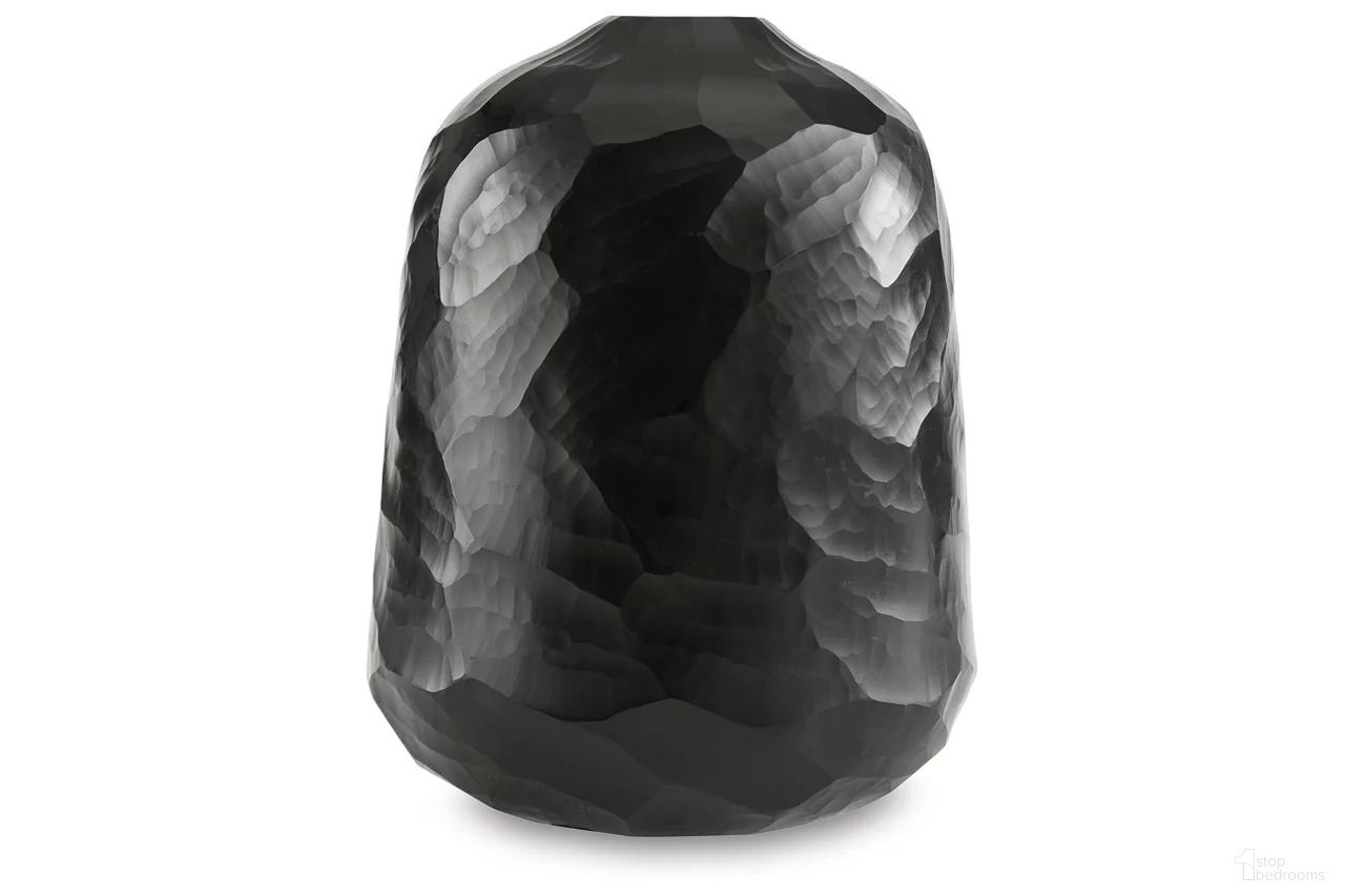 The appearance of Ryanford Vase In Black designed by Signature Design by Ashley in the modern / contemporary interior design. This black piece of furniture was selected by 1StopBedrooms from Ryanford Collection to add a touch of cosiness and style into your home. Sku: A2000718. Material: Glass.