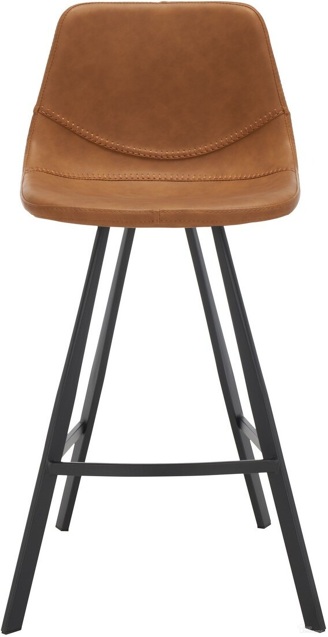 The appearance of Ryanne Counter Stool in Cognac designed by Safavieh in the modern / contemporary interior design. This cognac piece of furniture  was selected by 1StopBedrooms from Ryanne Collection to add a touch of cosiness and style into your home. Sku: BST3017B. Material: PU.