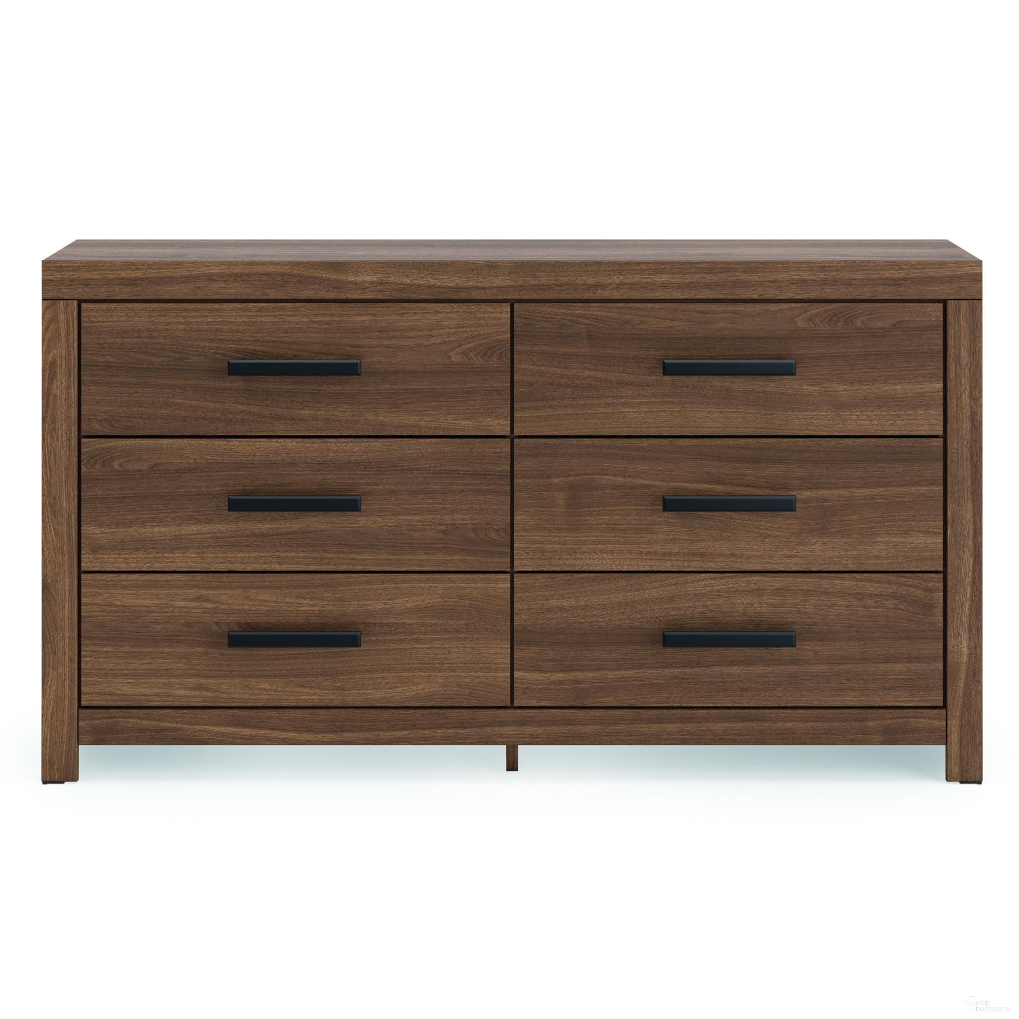 Ryderton Six Drawer Dresser In Auburn