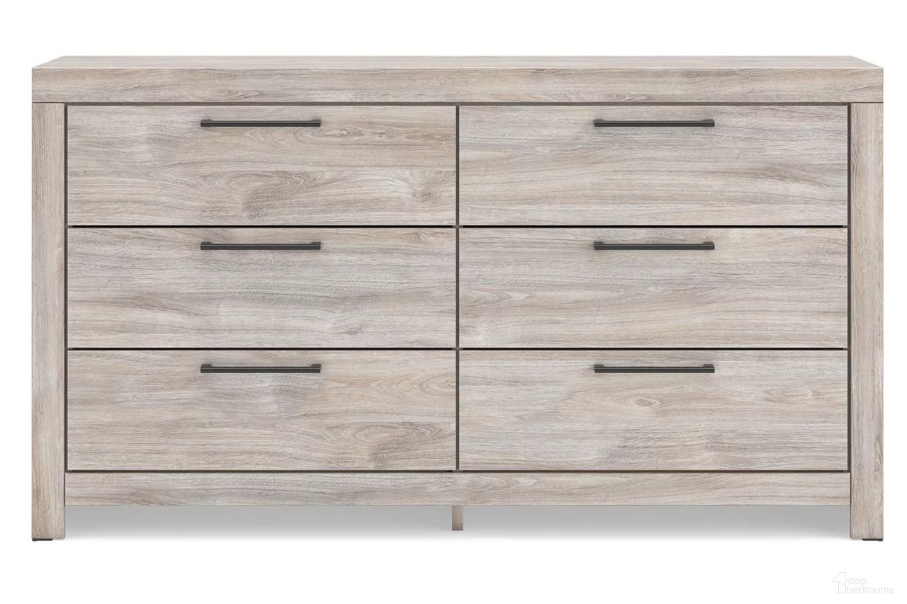 The appearance of Ryderton Six Drawer Dresser In Gray designed by Signature Design by Ashley in the transitional interior design. This gray piece of furniture was selected by 1StopBedrooms from Ryderton Collection to add a touch of cosiness and style into your home. Sku: NCB1120-31. Material: Wood.