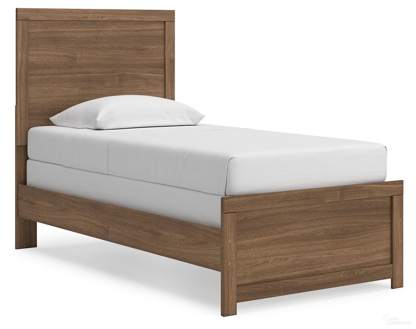 Ryderton Twin Panel Bed In Auburn