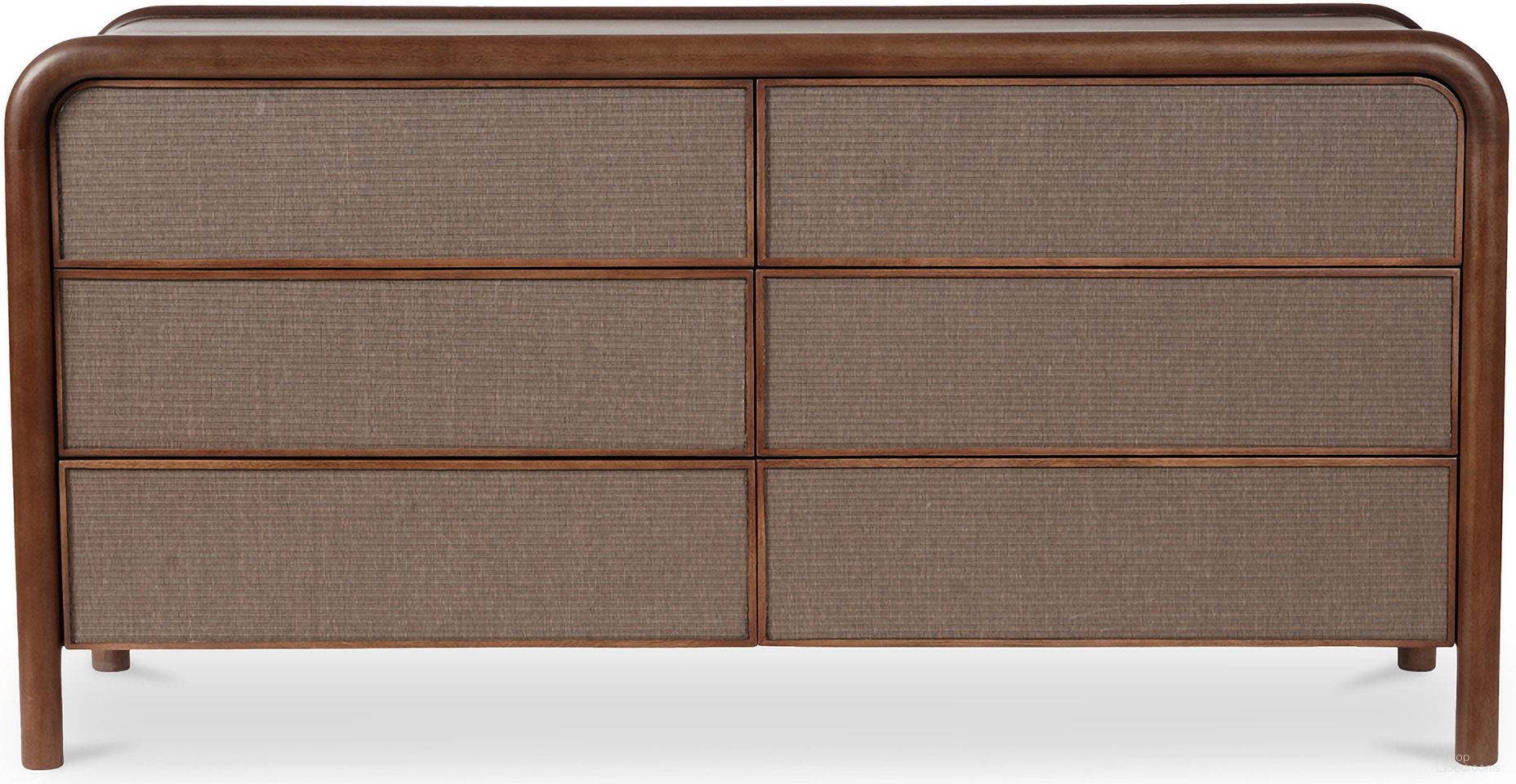 Rye 6 Drawer Dresser In Warm Brown