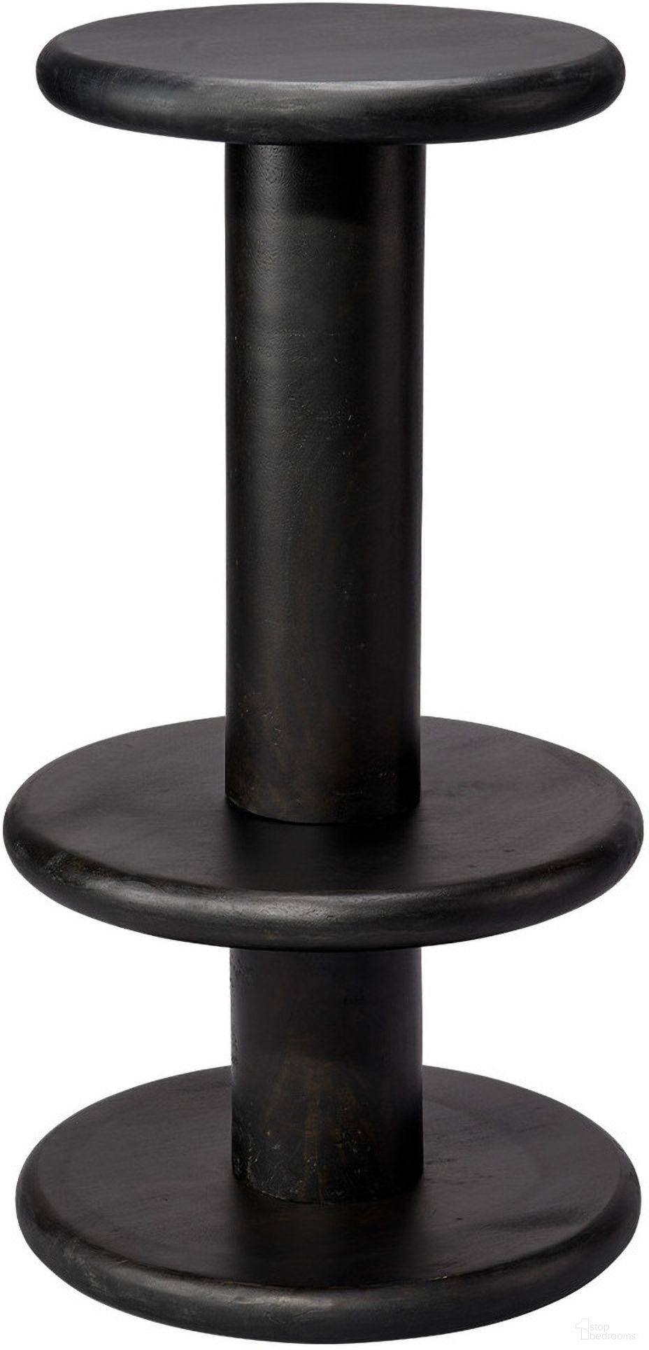 The appearance of Rye Mango Wood Barstool In Black designed by Jamie Young Company in the modern / contemporary interior design. This black piece of furniture was selected by 1StopBedrooms from Rye Collection to add a touch of cosiness and style into your home. Sku: 20RYE-BSBK. Material: Wood.