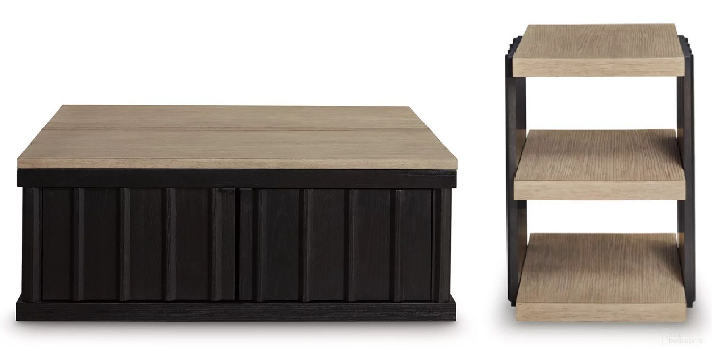 The appearance of Rylandyn Occasional Table Set In Light Brown and Black designed by Signature Design by Ashley in the modern / contemporary interior design. This light brown/black piece of furniture  was selected by 1StopBedrooms from Rylandyn Collection to add a touch of cosiness and style into your home. Sku: T721-00;T721-3. Material: Wood.